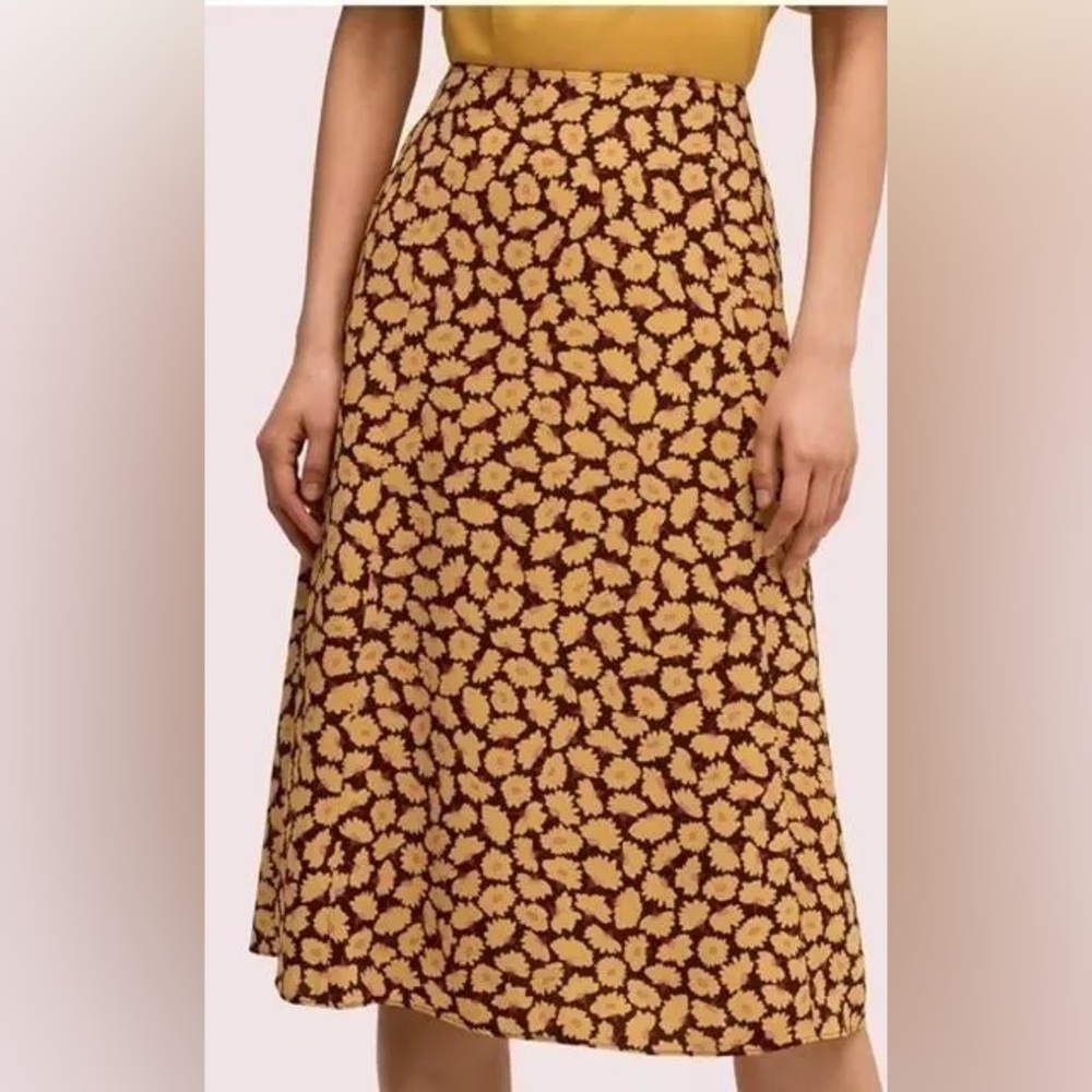 NWOT kate spade Yellow floral Skirt